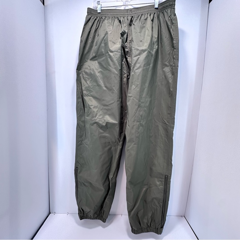 LL Bean Stowaway Rainwear Pants Womens XL Green Gore-Tex Outdoor‎ Nylon Hiking